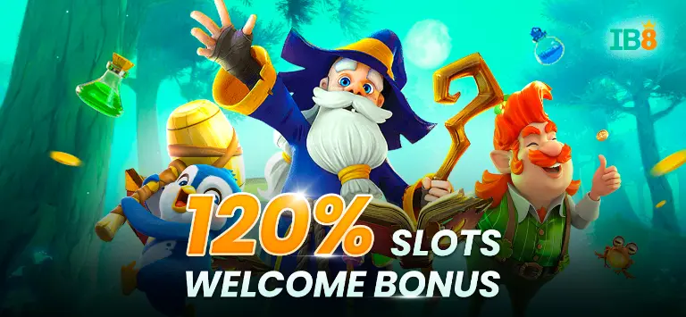 IB8 120% slot welcome bonus