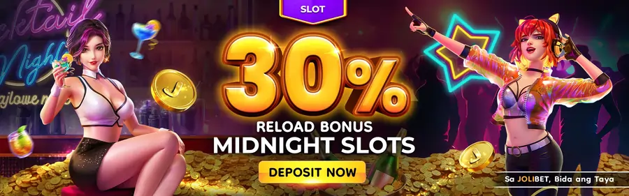 JOLIBET 30% reloading bonus midnight slots (1)