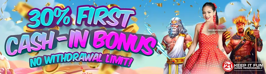 Primo Gaming 30% First Cash-In Bonus (1)